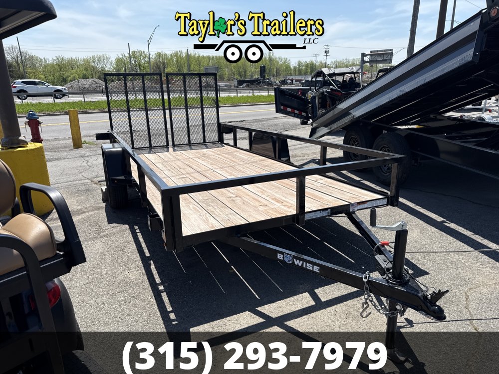 USED 2023 BWISE 6X14 Single Axle 2990 GVW Utility Trailer