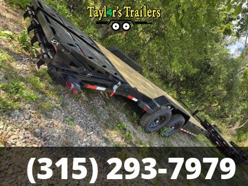 83X24TA 14k GVW Equipment Trailer w/ Mega Ramps