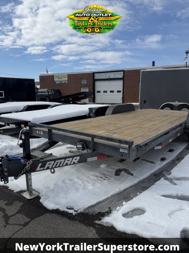 2026 Lamar 83x20 Flatbed Car Hauler 9,990 GVWR