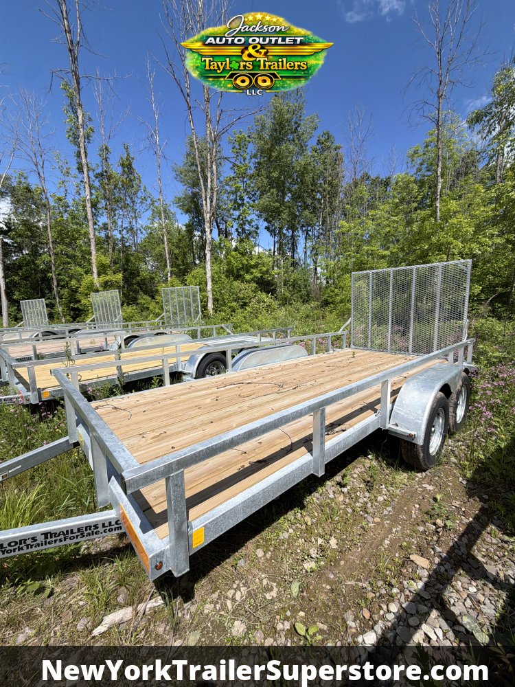 2027 Load Rite 6.5'x16'TA 7K GVW Galvanized Utility Trailer