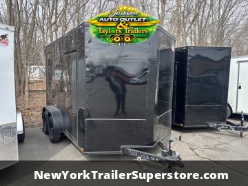 2026 Quality Cargo Trailer 7X12TA w/ 7' Ceiling, Rear Wing with Lights, and Blackout Package