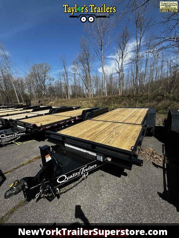 2026 Quality Trailers 82X22 Tilt Deck 15k GVW Equipment Trailer w/ 6-DRings