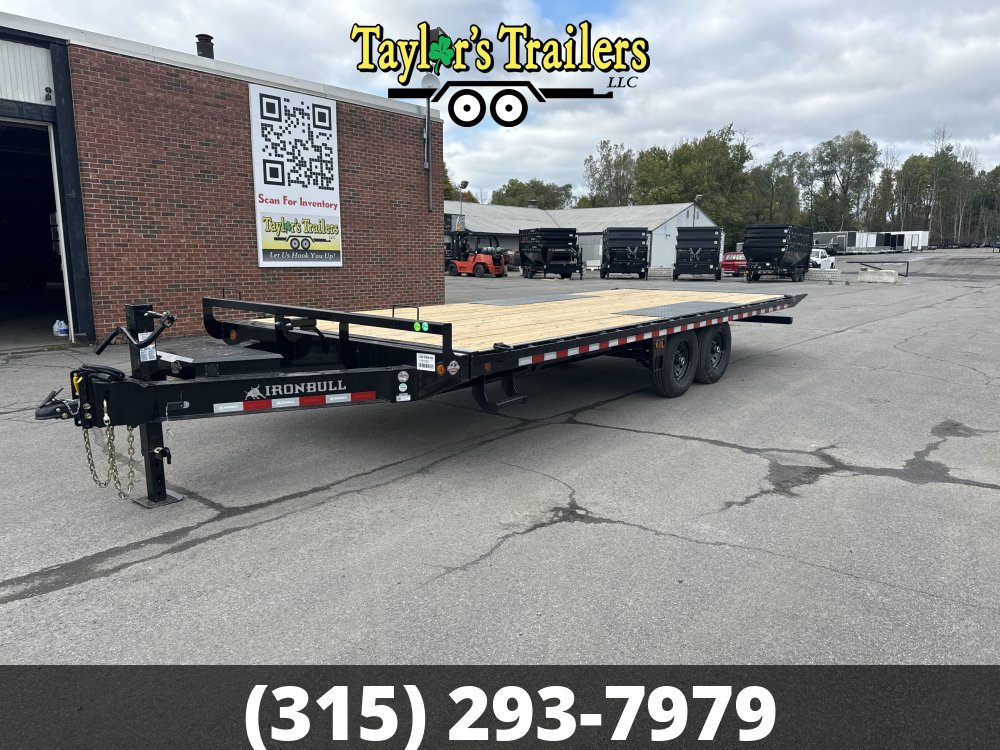 2025 Iron Bull 102X24 14K GVW Tilt Deck Over Equipment Trailer