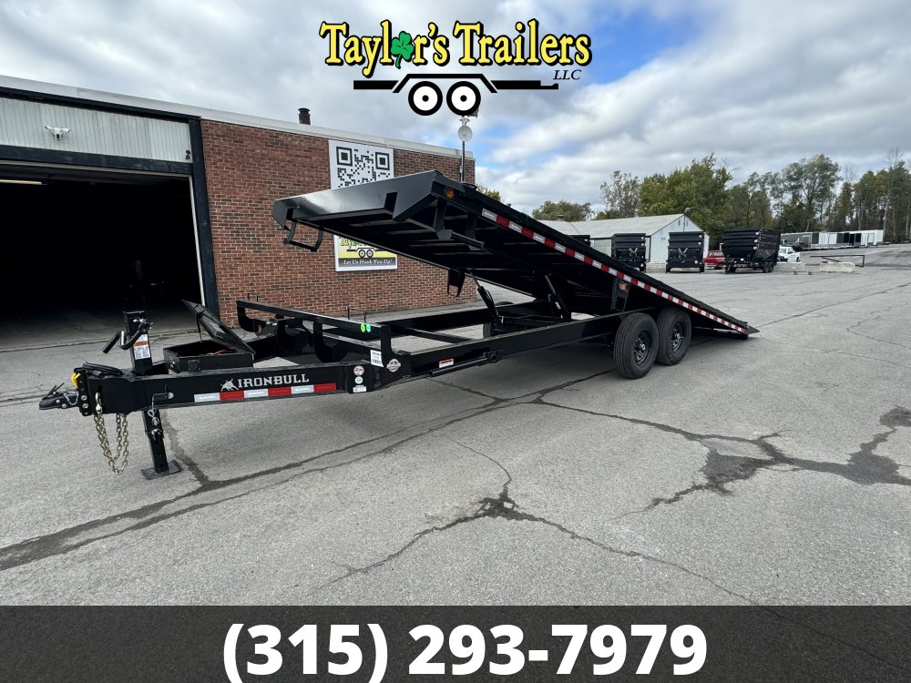 2025 Iron Bull 102X24 14K GVW Tilt Deck Over Equipment Trailer