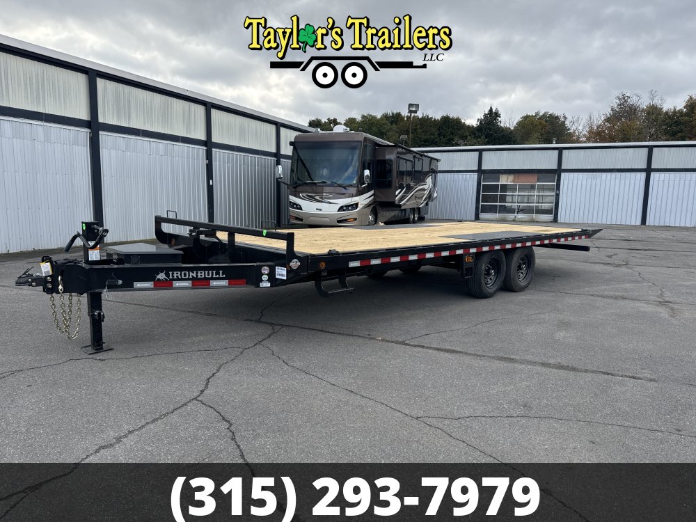 2025 Iron Bull 102X24 14K GVW Tilt Deck Over Equipment Trailer