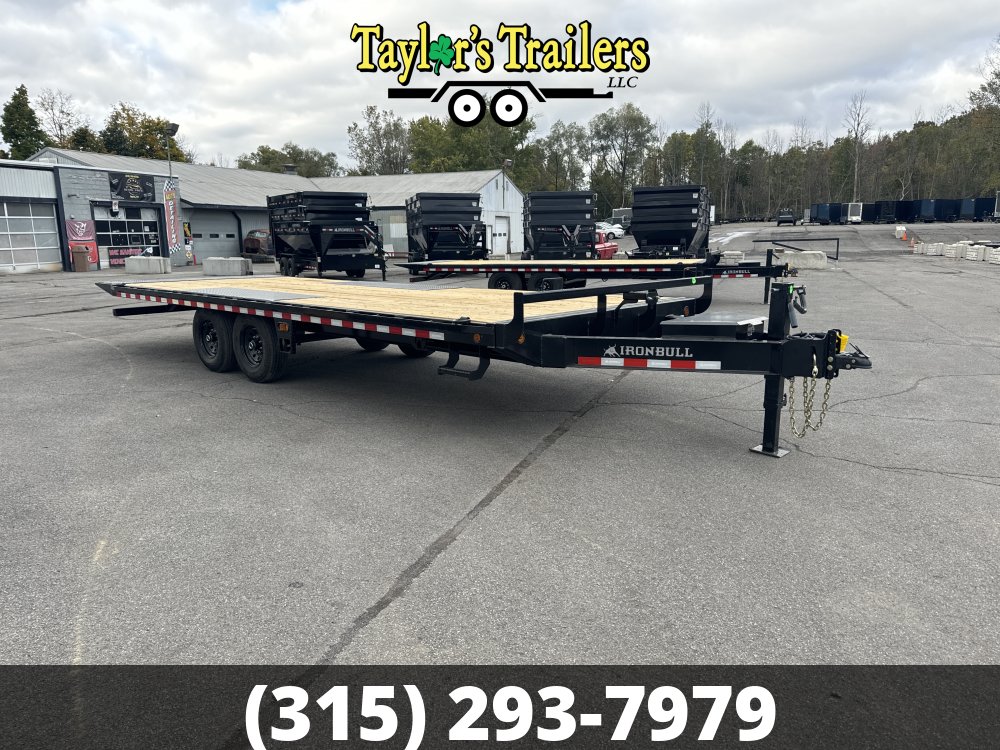 2025 Iron Bull 102X24 14K GVW Tilt Deck Over Equipment Trailer