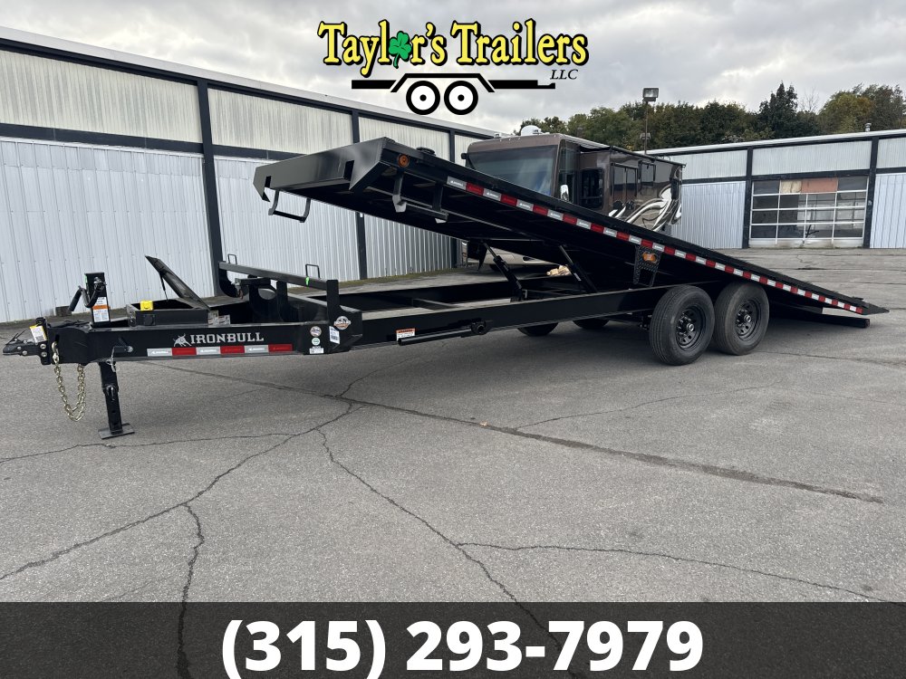 2025 Iron Bull 102X24 14K GVW Tilt Deck Over Equipment Trailer