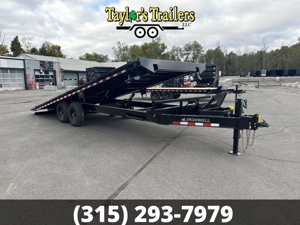 2025 Iron Bull 102X24 14K GVW Tilt Deck Over Equipment Trailer