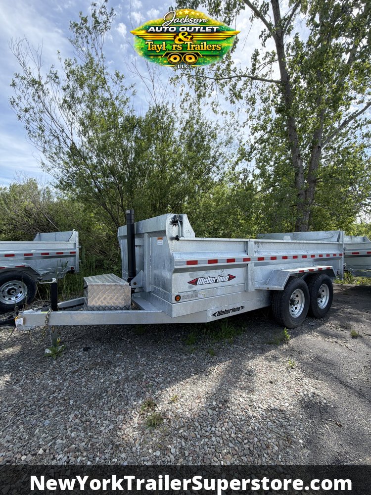 2026 Weberlane 82x14 15.6K GVW Gavanized Dump Trailer 15.6K GVW w/Tarp Kit