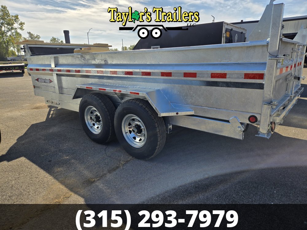 2026 Weberlane 7x14 15.6K GVW Gavanized Dump Trailer 15.6K GVW w/Tarp Kit