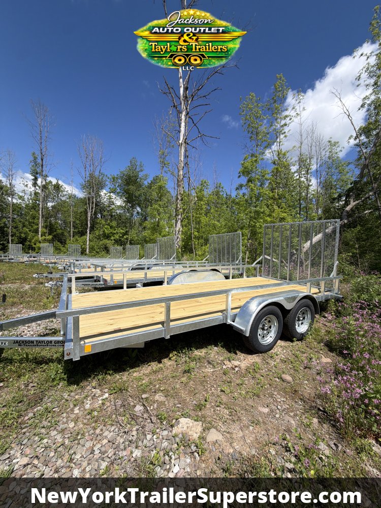 2027 Load Rite 6.5'x16'TA 7K GVW Galvanized Utility Trailer
