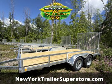 2027 Load Rite 6.5'x16'TA 7K GVW Galvanized Utility Trailer