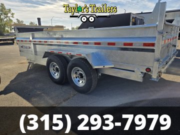 2026 Weberlane 7x14 15.6K GVW Gavanized Dump Trailer 15.6K GVW w/Tarp Kit