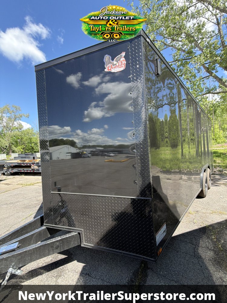2026 Quality Cargo 8.5x20 Enclosed Trailer W/ 7' Ceiling and Black Out Package