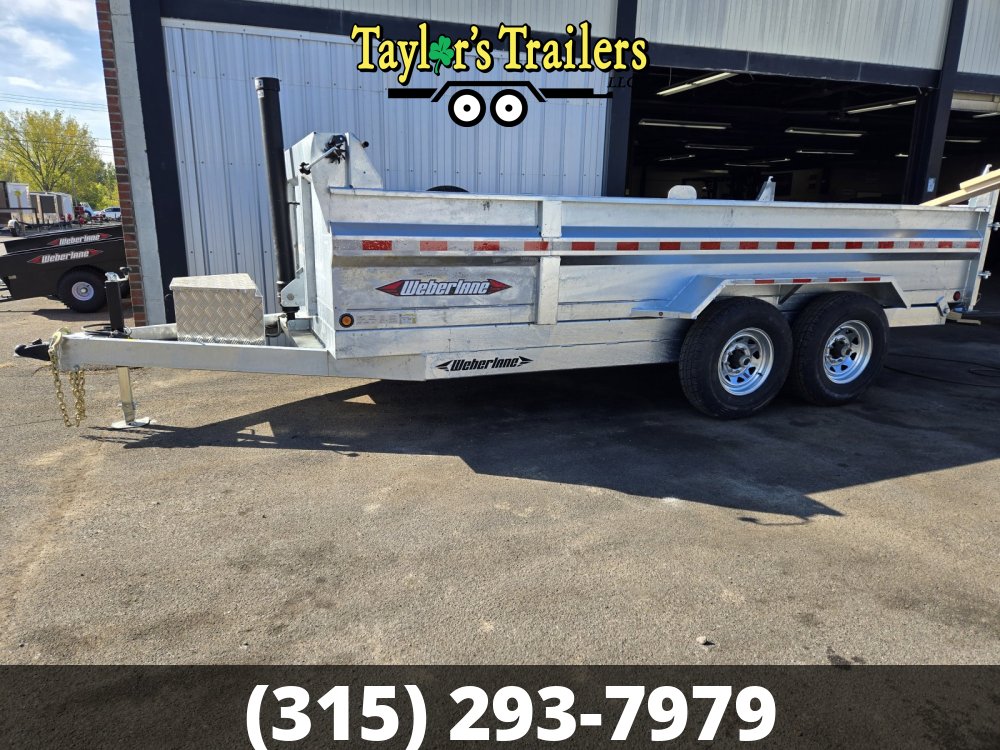 2025 Weberlane 82X16 15.6K GVW Galvanized Dump Trailer w/Tarp Kit