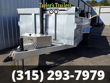 2025 Weberlane 82X16 15.6K GVW Galvanized Dump Trailer w/Tarp Kit