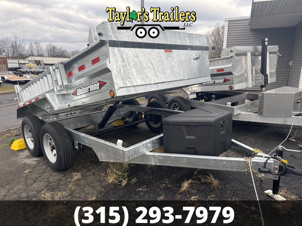 2025 Weber Lane 6x10 Dump Trailer 7K GVW Galvanized w/Tarp Kit