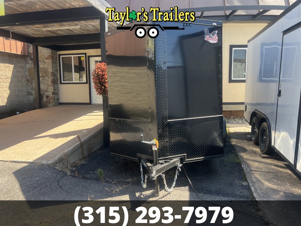 2026 Quality Cargo 72x8SA Enclosed Cargo 2990 GVW w/ 6'3" Ceiling & Blackout Package
