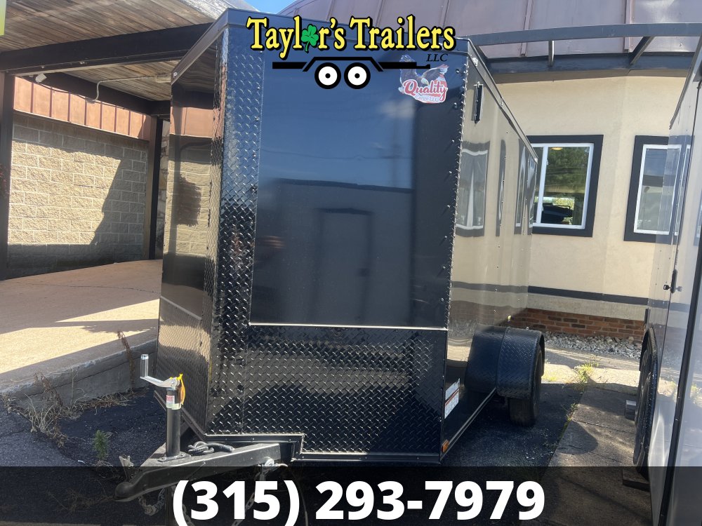2026 Quality Cargo 72x8SA Enclosed Cargo 2990 GVW w/ 6'3" Ceiling & Blackout Package