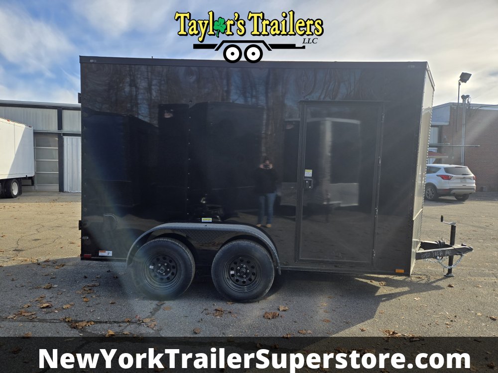 2026 Quality Cargo 7x12TA Trailer w/7' Ceiling, Barn Doors & Blackout Package- 7k GVW