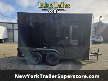 2026 Quality Cargo 7x12TA Trailer w/7' Ceiling, Barn Doors & Blackout Package- 7k GVW