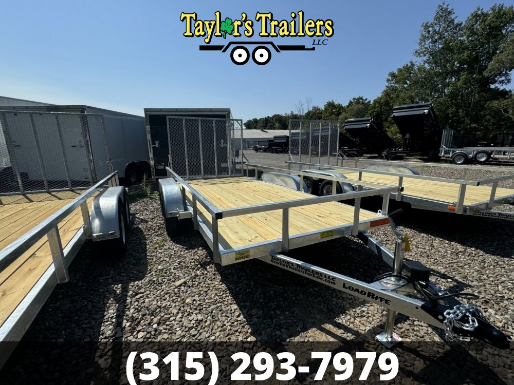 2025 Load Rite 77x14 Utility 7,000 GVWR Galvanized