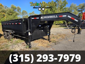 2026 Iron Bull 83x16TA GooseNeck Dump 22k GVW w/ 3' Sides & Tarp Kit