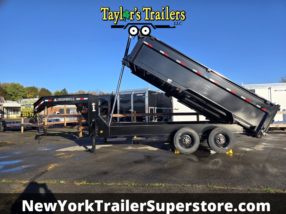 2026 Iron Bull 83x16TA GooseNeck Dump 22k GVW w/ 3' Sides & Tarp Kit
