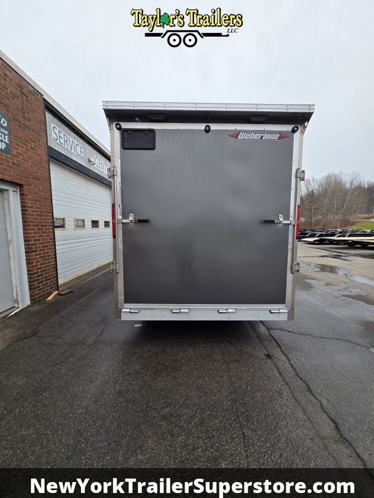 2026 Weberlane 4 Place 7X20+5 Snowmobile Trailer- 7K GVW w/ 7' Ceiling, D Rings & Rear Spoiler