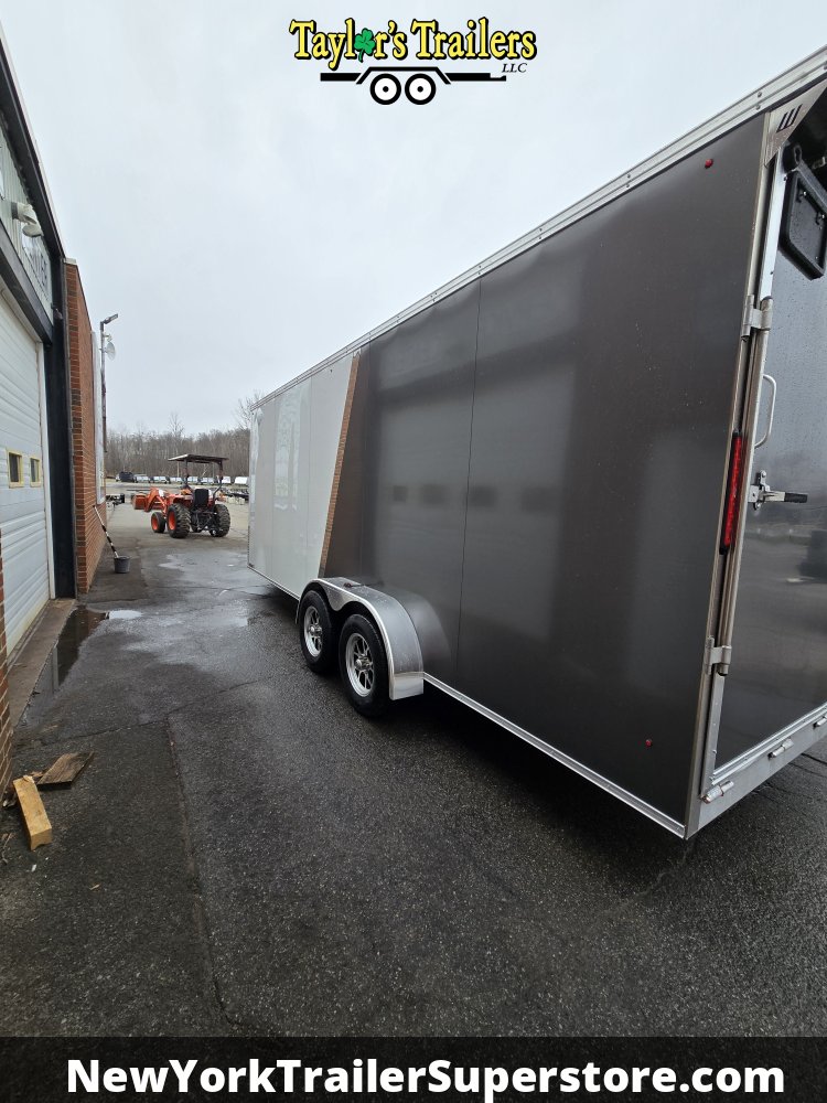 2026 Weberlane 4 Place 7X20+5 Snowmobile Trailer- 7K GVW w/ 7' Ceiling, D Rings & Rear Spoiler