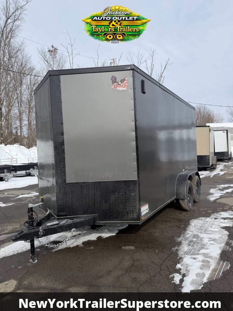 2026 Quality Cargo 7x14TA 7k GVW w/ 7' Ceiling, PolyCore Sides, Blackout Package