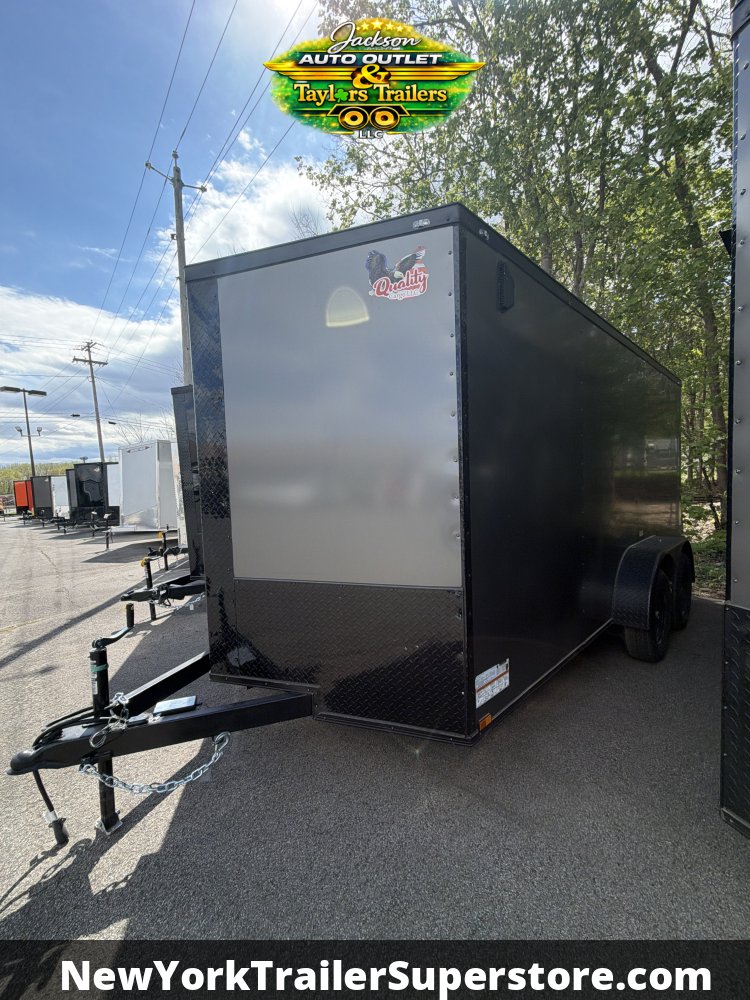2026 Quality Cargo 7x14TA 7k GVW w/ 6'3 Ceiling, PolyCore Sides, D-Rings, Blackout Package