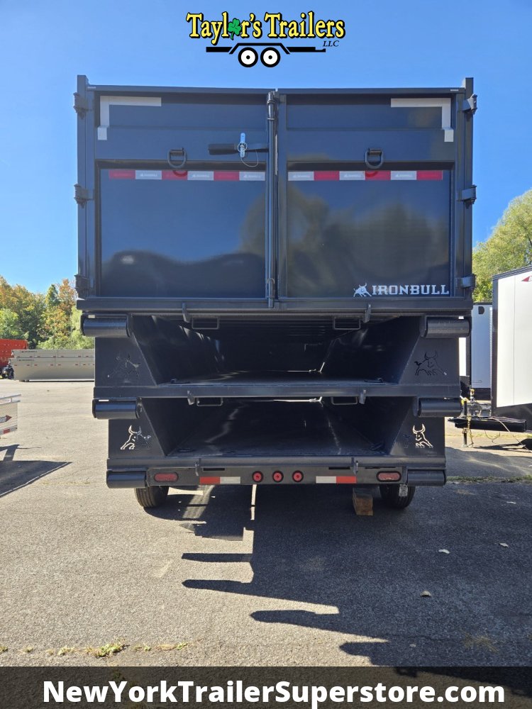 2026 Iron Bull 83x16TA Roll Off Dump Trailer 14k GVW w/ 3 16 Yard Bins & Tarp Kits