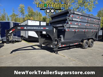 2026 Iron Bull 83x16TA Roll Off Dump Trailer 14k GVW w/ 3 16 Yard Bins & Tarp Kits