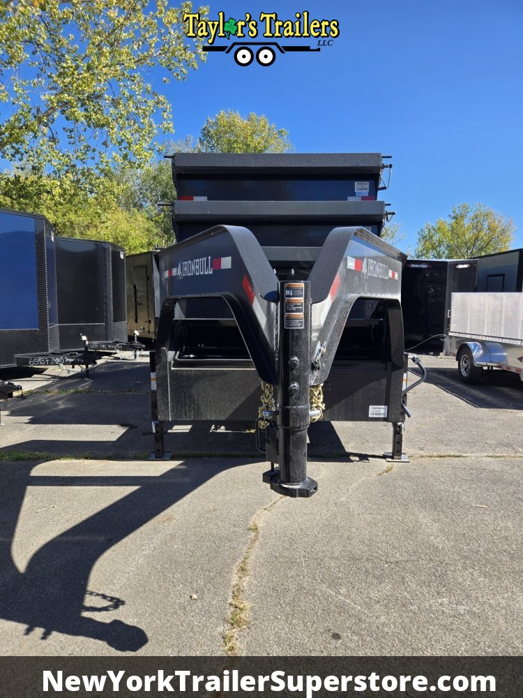 2026 Iron Bull 83x16TA Roll Off Dump Trailer 14k GVW w/ 3 16 Yard Bins & Tarp Kits