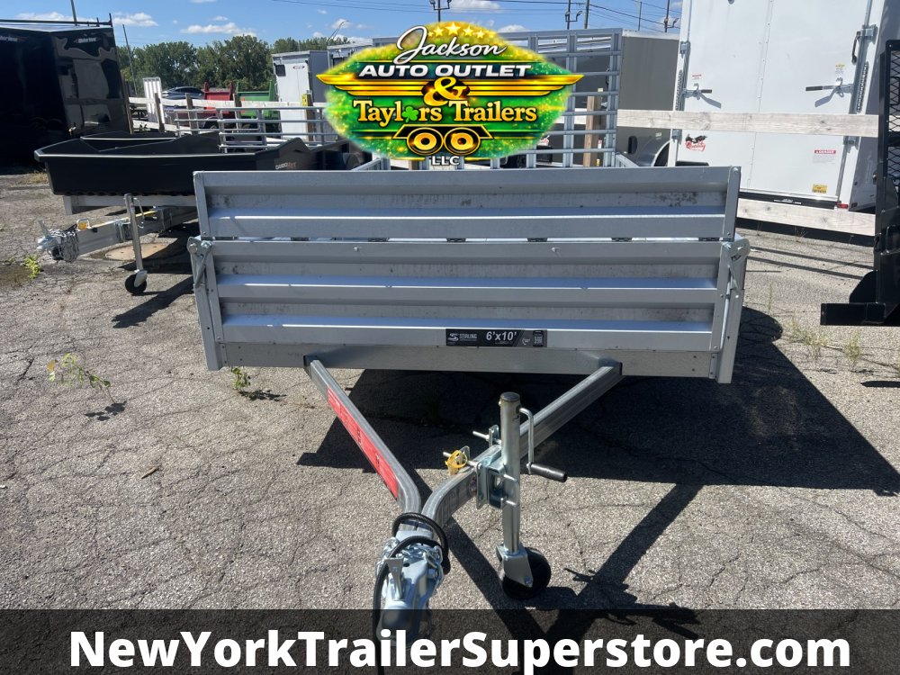 2026 Stirling 6x10SA Galvanized Utility Trailer 2990GVW w/ Solid Sides