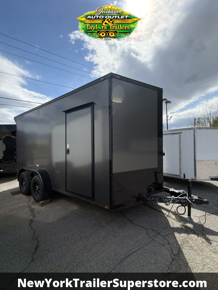 2026 Quality Cargo 7x14TA 7K GVW w/ 7' Ceiling Rear Wing & Blackout Package