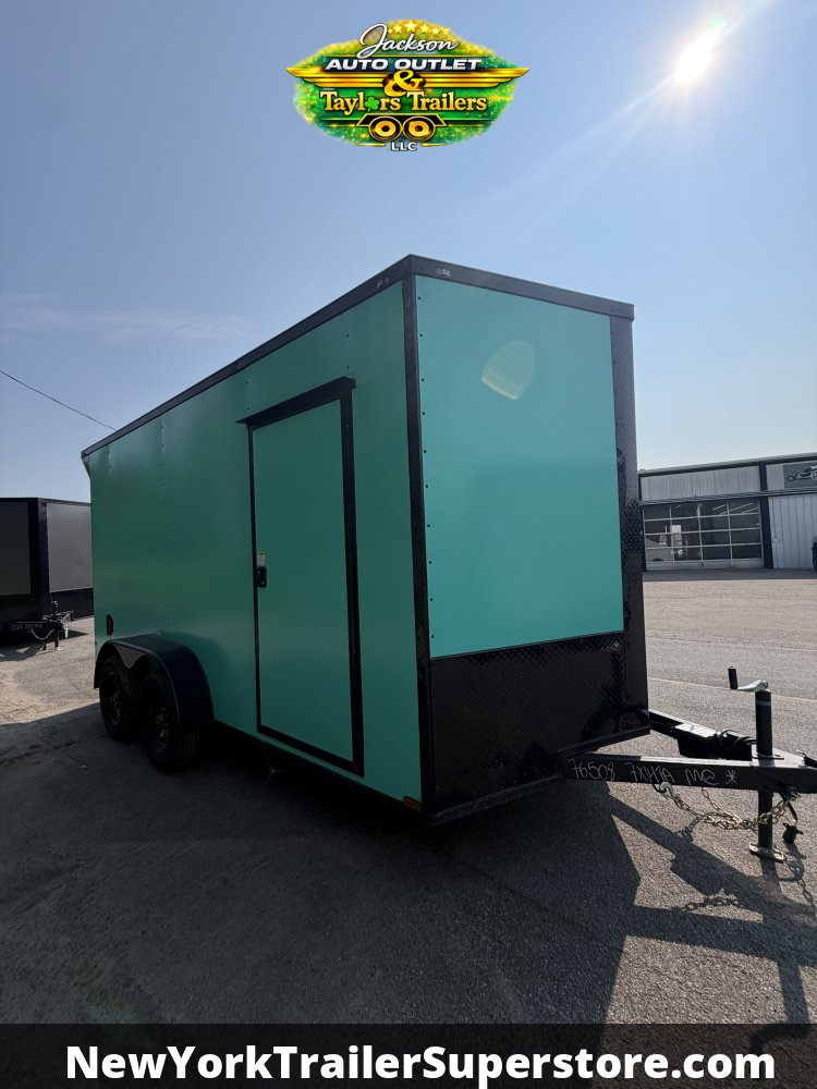 2026 Quality Cargo 7x14TA 7K GVW w/ 7' Ceiling Rear Wing & Blackout Package