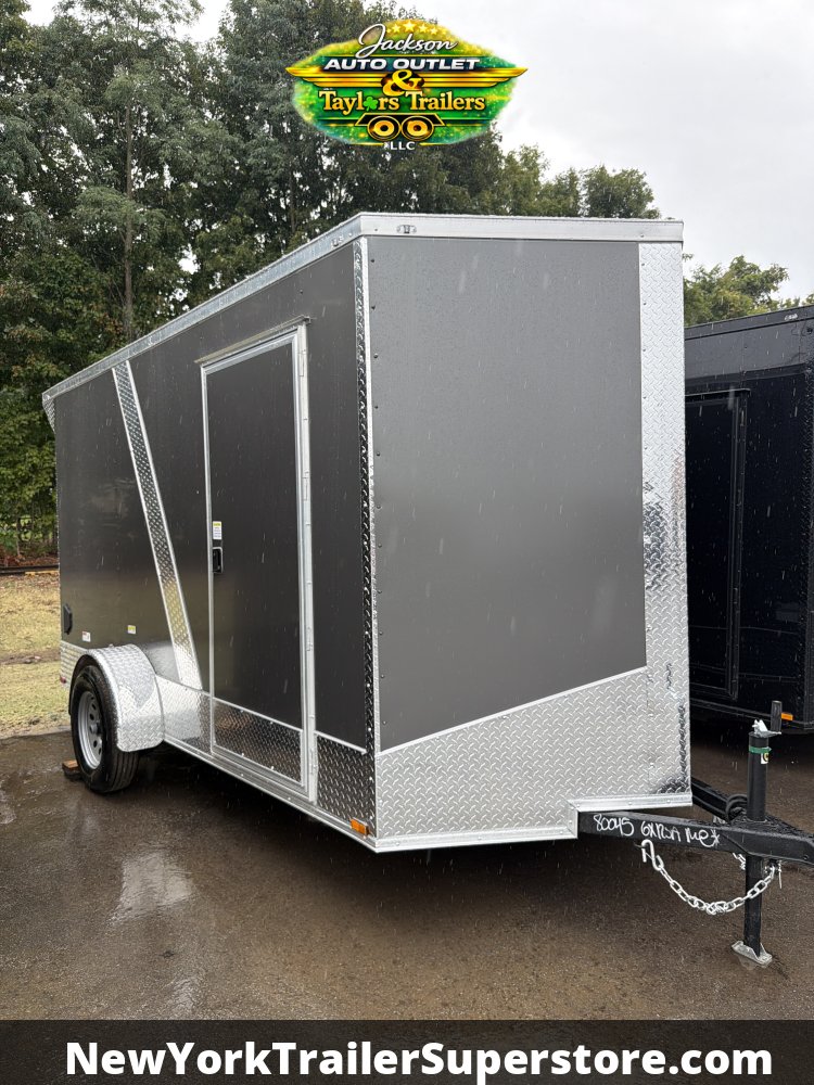 2027 Quality Cargo 6X12 3K GVW w/ 6'6 Ceiling, Rear Wing w/ Lights