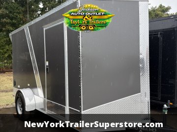2027 Quality Cargo 6X12 3K GVW w/ 6'6 Ceiling, Rear Wing w/ Lights