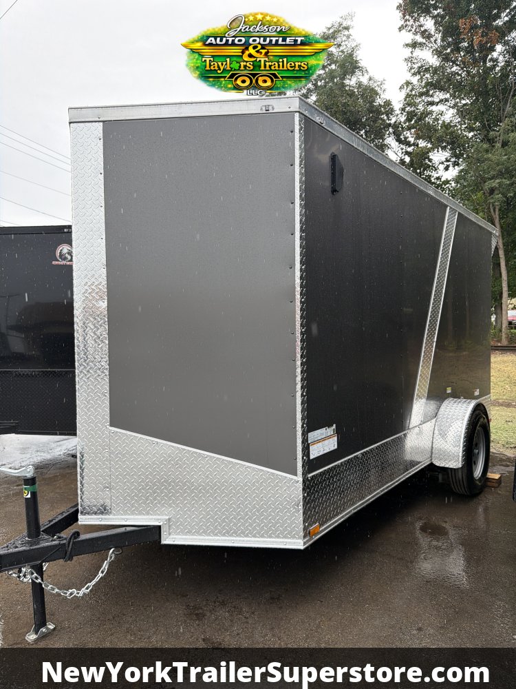 2027 Quality Cargo 6X12 3K GVW w/ 6'6 Ceiling, Rear Wing w/ Lights