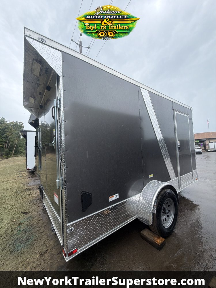 2027 Quality Cargo 6X12 3K GVW w/ 6'6 Ceiling, Rear Wing w/ Lights