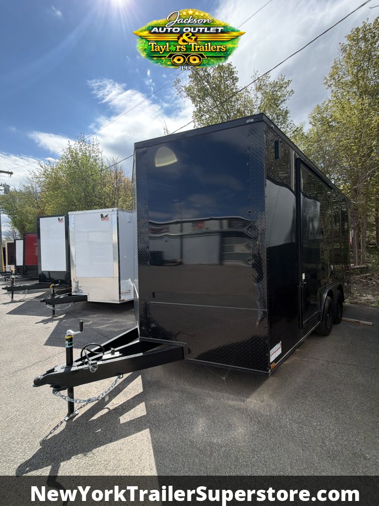2026 Quality Cargo 8.5x16 w/ 7'6 Ceiling, Super Duty Ramp, Rear Wing, Blackout Package, Escape Door