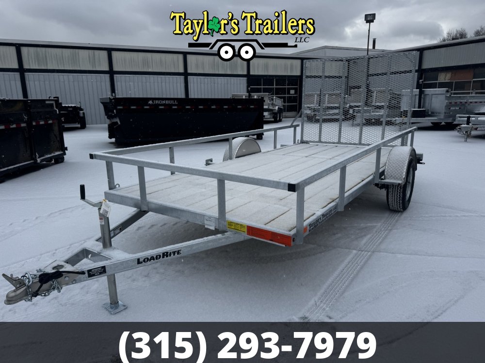 2025 Load Rite 6.5x14 3K GVW Galvanized Utility Trailer