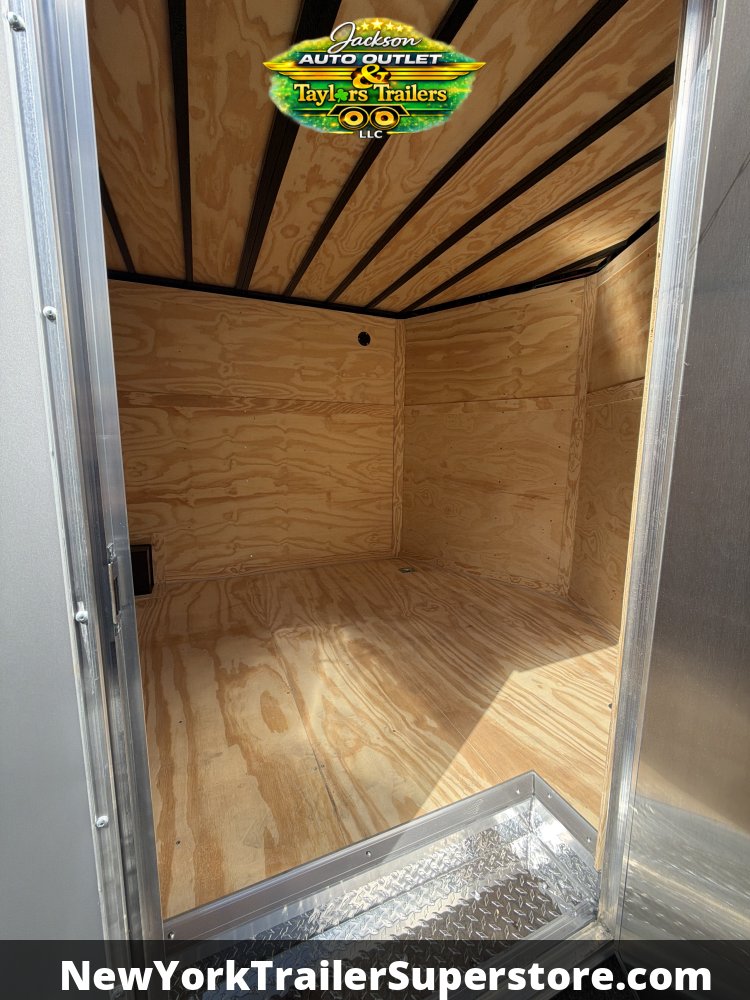 2026 Quality Cargo 8.5x16 Contractor Job Trailer w/ 6'6 Ceiling, Walkable Roof, Ladder Racks, Ladder
