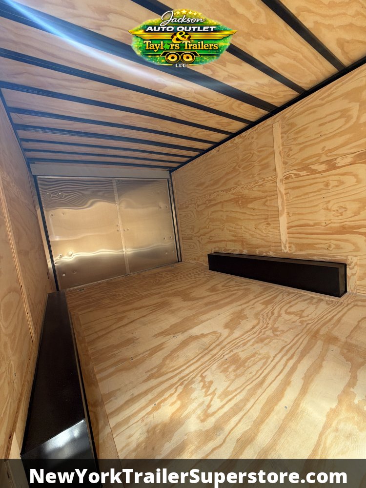 2026 Quality Cargo 8.5x16 Contractor Job Trailer w/ 6'6 Ceiling, Walkable Roof, Ladder Racks, Ladder