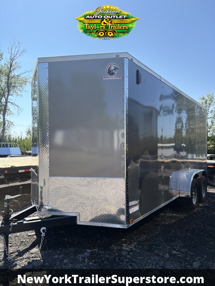 2026 Quality Cargo 7x16TA 7k GVW w/ 7' Ceiling, PolyCore Sides