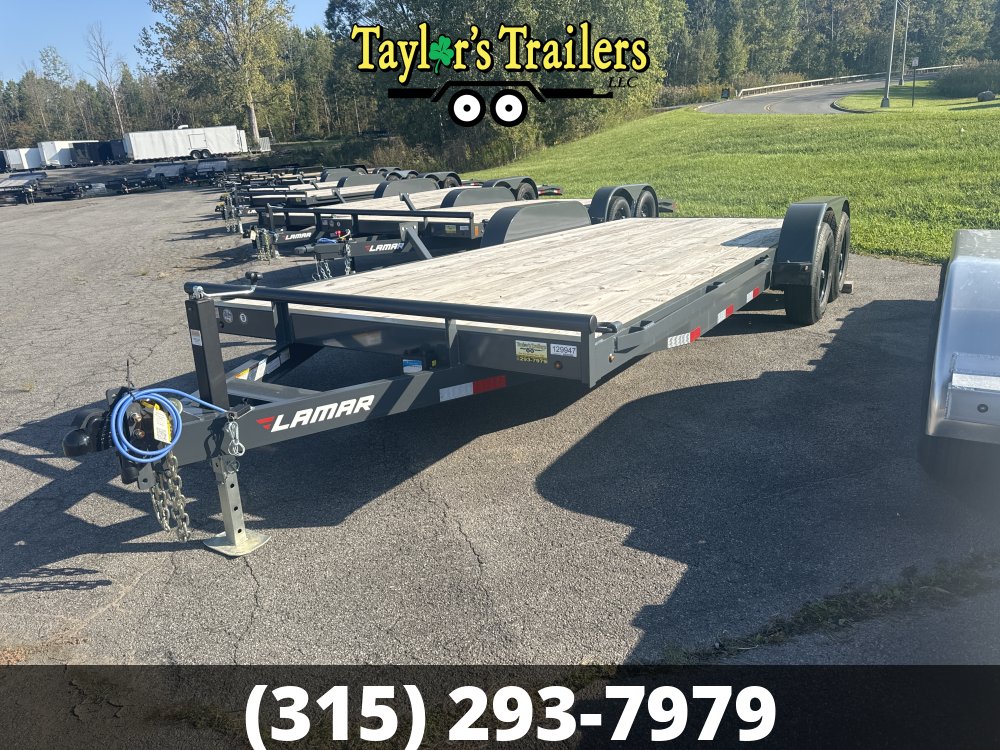 2024 Lamar Trailers 83x20 Flatbed Car Hauler 10,000 GVWR