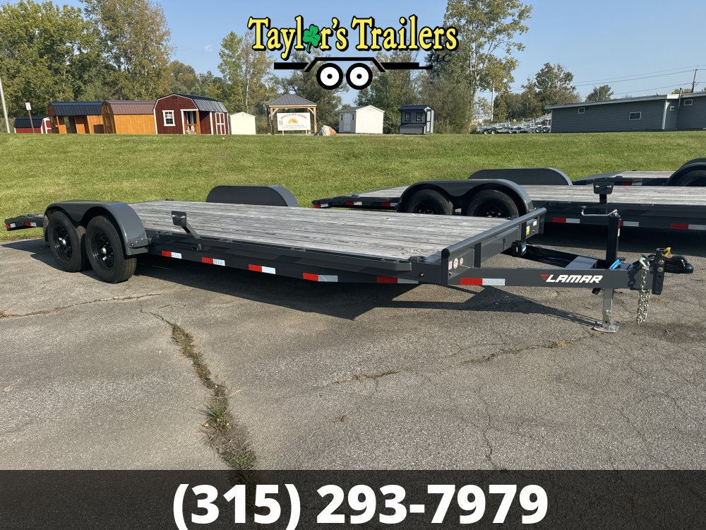 2024 Lamar Trailers 83x22 Flatbed Car Hauler 10,000 GVWR