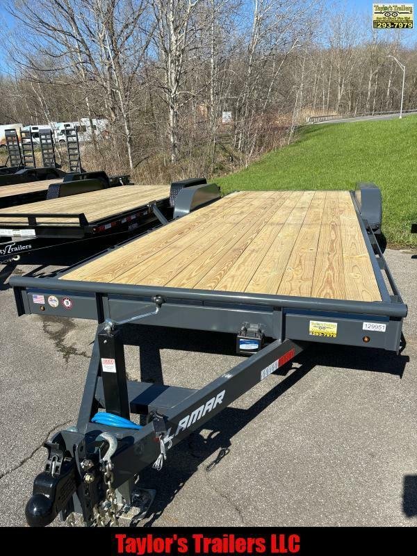 2024 Lamar Trailers 83x22 Flatbed Car Hauler 10,000 GVWR